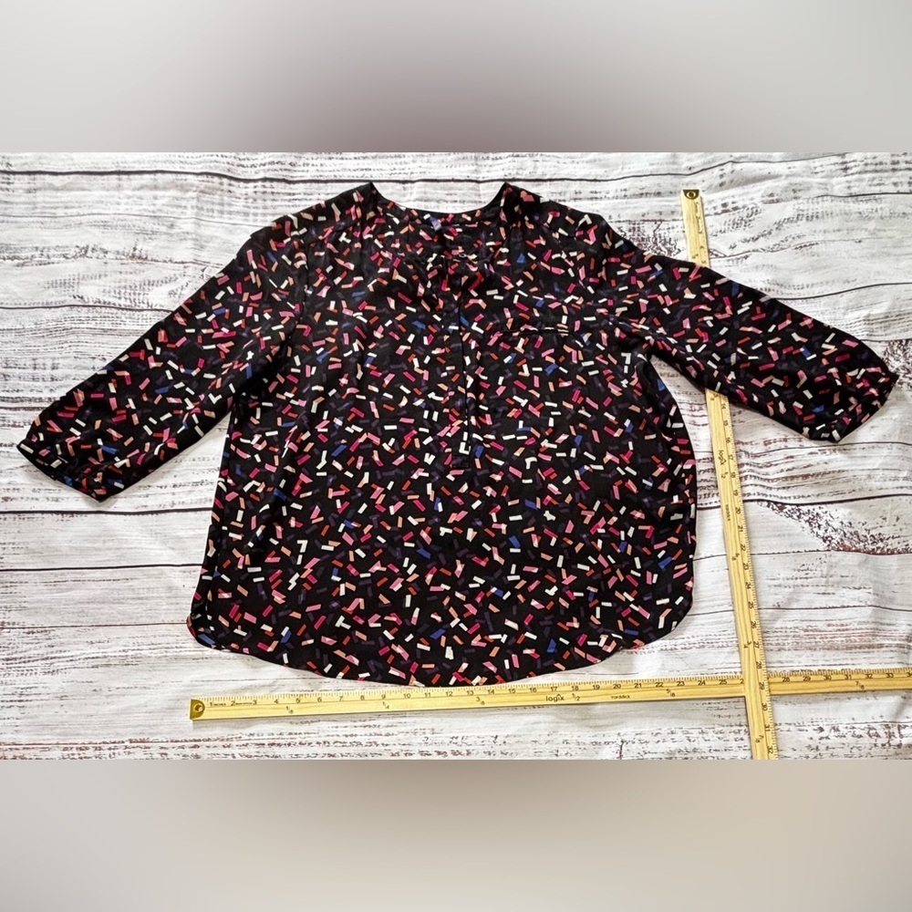 Women’s NYDJ Confetti Print 3/4 Sleeve Blouse